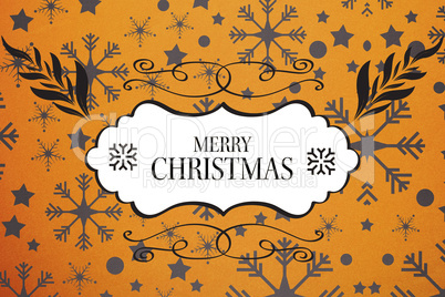 Composite image of merry christmas message