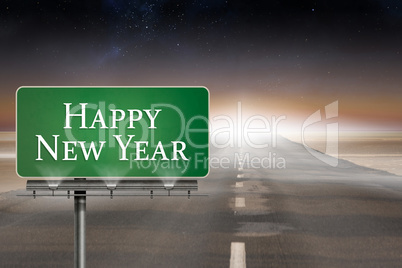 Composite image of happy new year