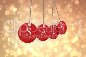 Composite image of red sale tags