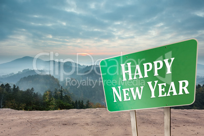 Composite image of happy new year