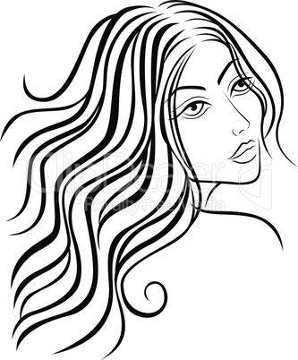 Beautiful women sketching head