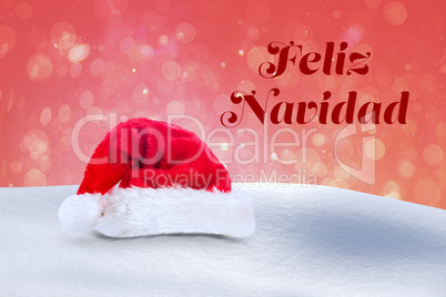 Composite image of feliz navidad