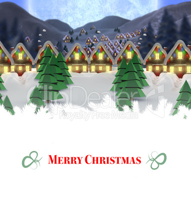Composite image of christmas card