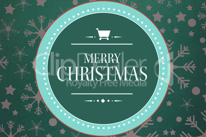 Composite image of banner and logo saying merry christmas