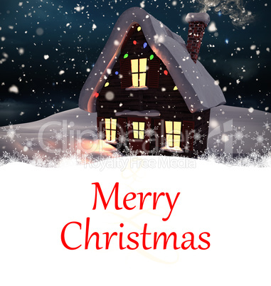 Composite image of christmas card