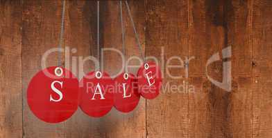 Composite image of red sale tags