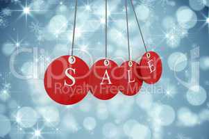 Composite image of red sale tags