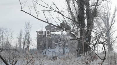 Building in eastern Ukraine, which has suffered from the Russian military action against Ukraine.