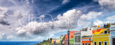 Colourful homes of San Juan, Puerto Rico