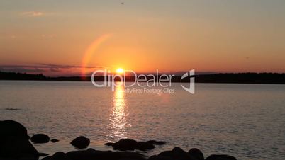 Sunset on the lake