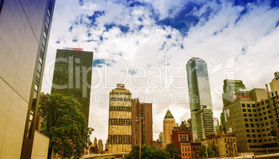 Awesome skyline of Manhattan