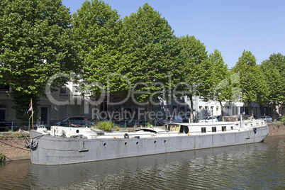 Hausboot in Gent, Belgien