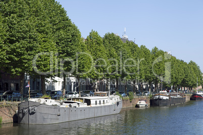 Hausboot in Gent, Belgien