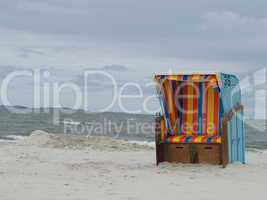 Strandkorb am Strand von Amrum