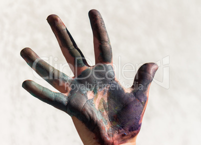 painted  hand