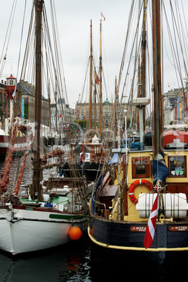 Sailboat harbour in Scandinavia.