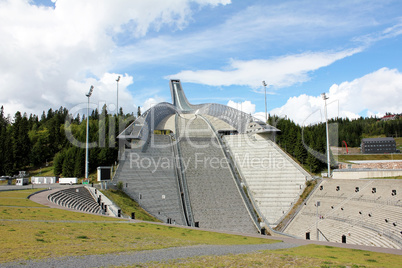 Olympic ski jump facility.