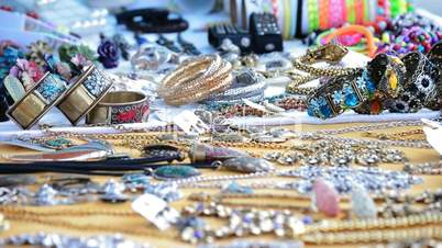 Jewelry in hawker stall craft