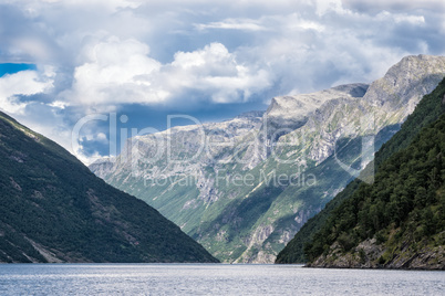 Blick auf den Geirangerfjord