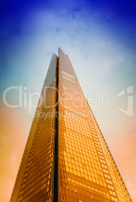 LONDON - SEP 29: The Shard skyscraper designed by Italian archit