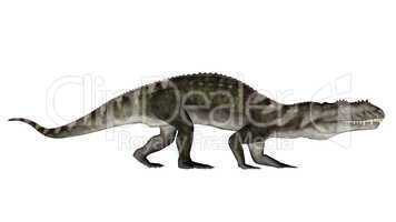 Prestosuchus dinosaur walking - 3D render