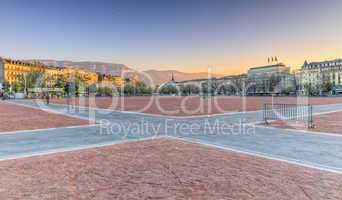 Plain of Plainpalais, Geneva, Switzerland, HDR