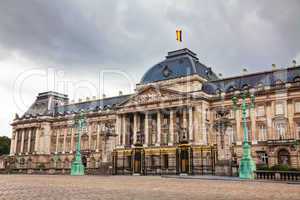 Royal Palace bulding facade in Brussels