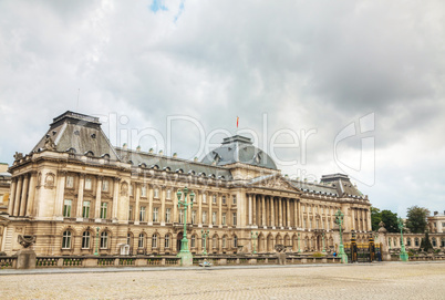 Royal Palace bulding facade in Brussels