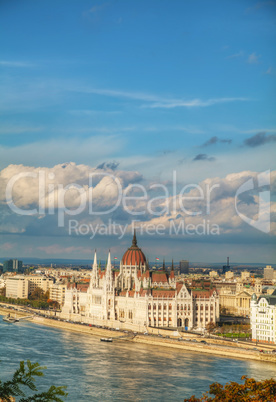 Parliament building in Budapest, Hungary