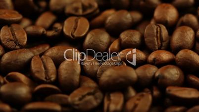Roasted Coffee Grain Closeup