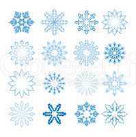 Set Of Snowflakes