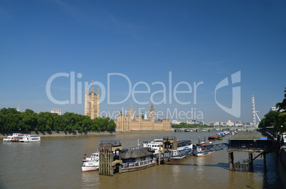 parliament big ben und london eye