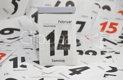 Abreisskalender Valentinstag