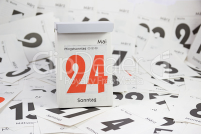 Pfingstmontag Abreisskalender