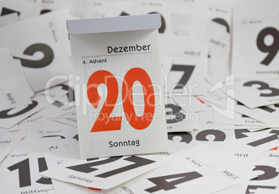 4. Advent Abreisskalender