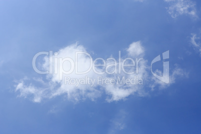 blue sky and white cloud closeup