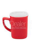 red cup isolated on white background