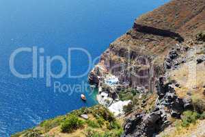 The view on Aegean sea, Santorini island, Greece