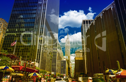 NEW YORK CITY - JUNE 12, 2013: Beautiful view of Manhattan buidl