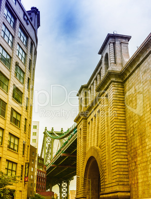 The Manhattan Bridge, New York City