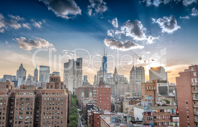 Lower Manhattan panoramic skyline, New York City