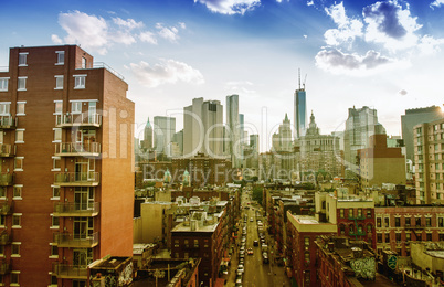 Lower Manhattan panoramic skyline, New York City