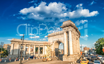 Entrance of Manhattan Bridge, New York