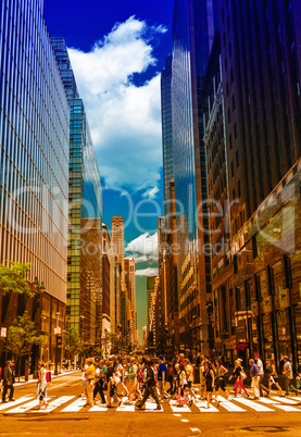 NEW YORK CITY - JUNE 12, 2013: Beautiful view of Manhattan buidl