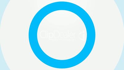 Blue circles loop, waves. Animation