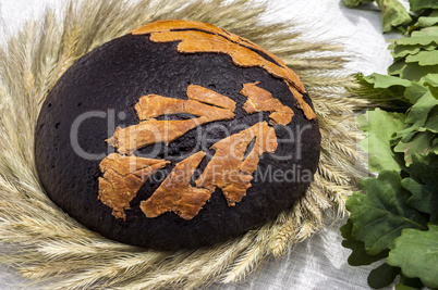 Traditional lithuanian brown bread