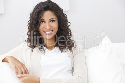 Beautiful Happy Hispanic Woman Smiling