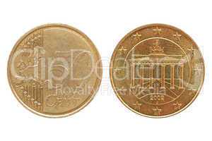 50 Euro cent coin