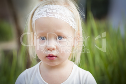 Adorable Little Girl Portrait Outside