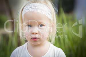 Adorable Little Girl Portrait Outside